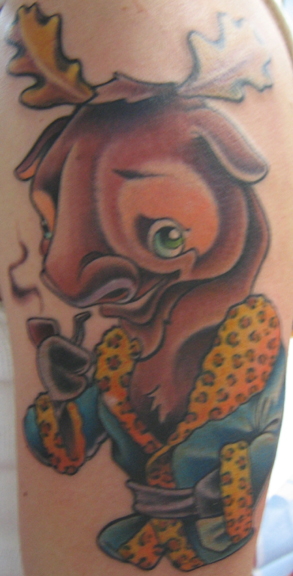 Looking for unique  Tattoos? moose tattoo